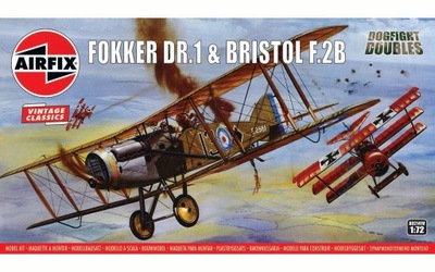 Fokker DR1 Triplane & Bristol Fighter Dogfight Double Airfix A02141V 1/72