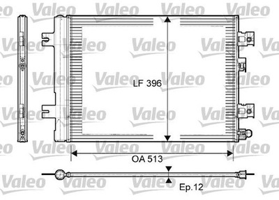 RADUADOR DE ACONDICIONADOR VALEO VAL814077  