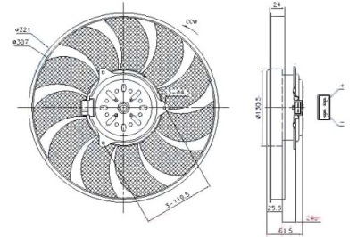 Nissens вентилятор радиатора opel signum vectra c фото №1