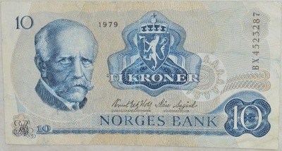 11.xx.Norwegia, 10 Koron 1979, P.36.c, St.3+