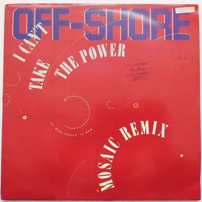 Off-Shore- I Can't Take the Power - Maxi SP 12''