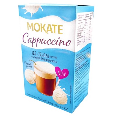 Cappuccino Mokate o smaku lodów śmietankowych 160g