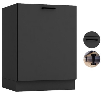 Szafka kuchenna stojąca na nóżkach 60x50 GRAFIT