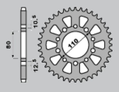 JR KRUMPLIARATIS GALINĖ 334 45 HONDA CBX 550F 82-86, 750F 