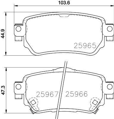 ZAPATAS DE FRENADO HELLA PAGID D40604CA0A D40604EA0A  