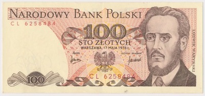 4494. 100 zł 1976 - CL - st.2/2+