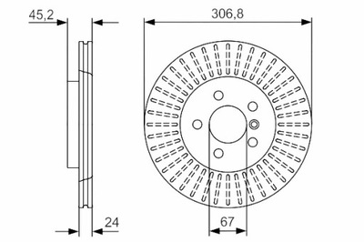 BOSCH ДИСКИ ТОРМОЗНЫЕ ТОРМОЗНЫЕ 2 ШТУКИ. ПЕРЕД BMW 1 F40 2 F45 2 GRAN КУПЕ F44 2