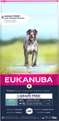 Eukanuba Adult Large Breed Bez Zbóż Ryba 12 kg