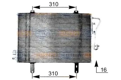 Hella конденсатор радиатор кондиционера 7700301253 фото №1