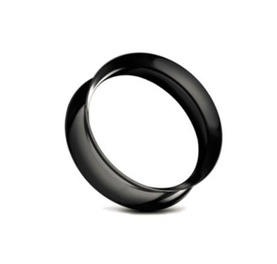 Tunel silikonowy siodłowy cienki earskin czarny 16 mm