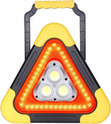 FARO LINTERNA SOLARNA COB TRAGALUZ OSTRZEGAWCZY  