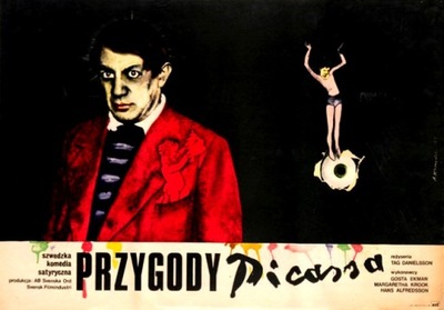 Plakat filmowy, A. Klimowski, Przygody Picassa