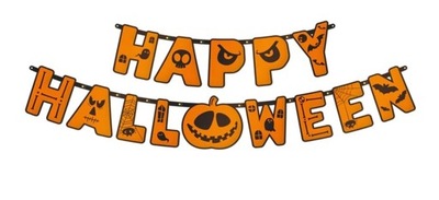 BANER GIRLANDA DEKORACJA HAPPY HALLOWEEN 185 cm