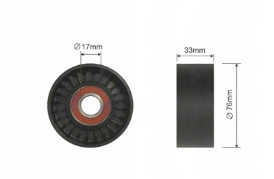 Ролик натяжитель ремень клиновой hyundai h-1 starex фото №1