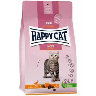 Happy Cat Junior Grainfree Land-Ente Kaczka 4kg
