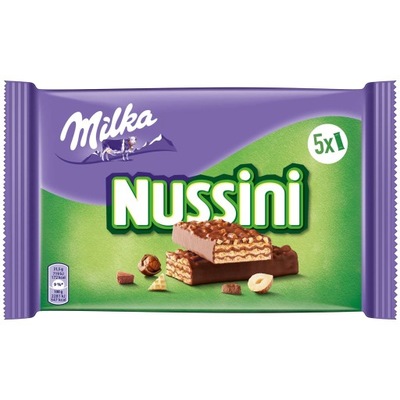 MILKA NUSSINI WAFELKI 5 SZTUK Z NIEMIEC