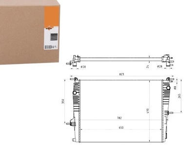 Nrf53965 радіатор renault grand scenic 08- фото №1