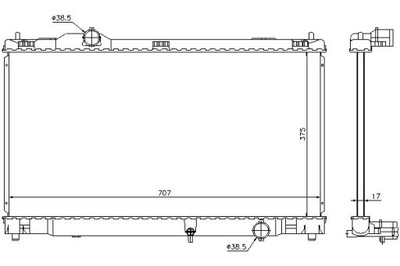Nissens радиатор wody lexus is ii 250 gse20 gs фото №1
