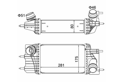 HART INTERCOOLER AUŠINTUVAS ORO JUKE 1.5DCI 10- 