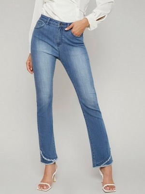 A6377 SHEIN spodnie jeansowe proste S 36