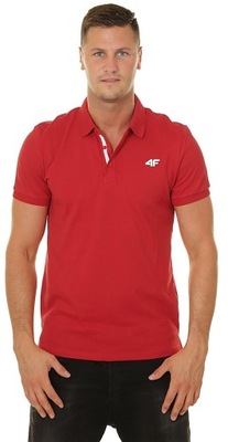 T-shirt 4F NOSH4-TSM007 Polo - 62S/Red
