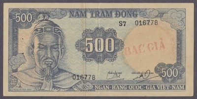 Wietnam - 500 dong 1966 (VG-VF)