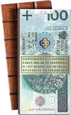 NA WALENTYNKI CZEKOLADA 090 (100 zł) BANKNOT