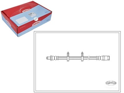 CORTECO ПАТРУБОК ТОРМОЗНОЙ LH0140 458E469E11 380255
