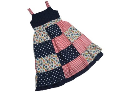 Chloe Louise sukienka 98-104 3-4 patchwork bawełna
