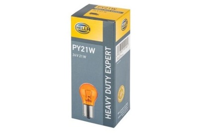 ЛАМПОЧКА PY21W 24V HD HELLA