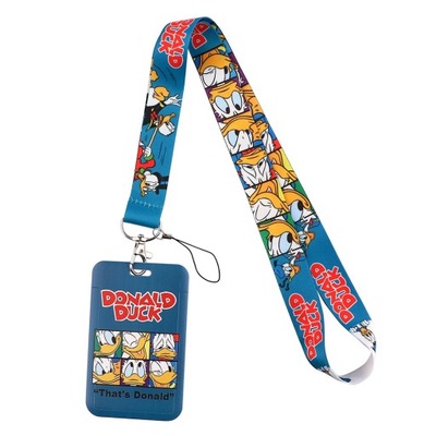 YQ317 Mickey Mouse Lanyard Pooh Bear Phone Rope Toy Story ID Card Badge 