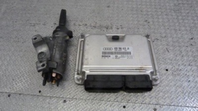 Бортовой компьютер замок зажигания 0281011142 audi a4 b6 1.9 tdi фото №1