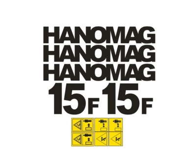 Naklejki oklejenie naklejka - HANOMAG 15F