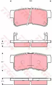 ZAPATAS DE FRENADO HYUNDAI TRW  