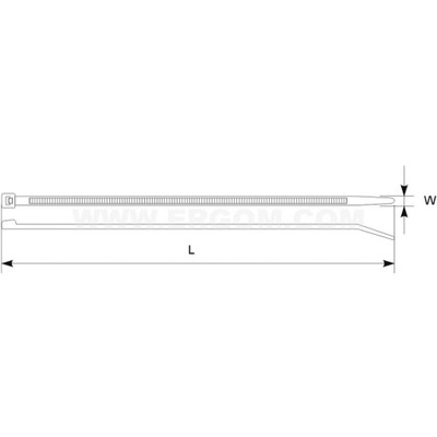 ХОМУТ KABLOWA ODPORNA NA UV (ЧЕРНАЯ) L=610MM S=9MM /100SZT. ERGOM