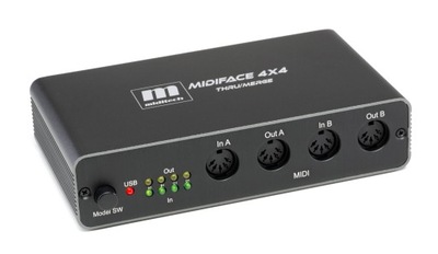 Miditech Midiface 4x4 Thru/Merge - Interfejs MIDI USB