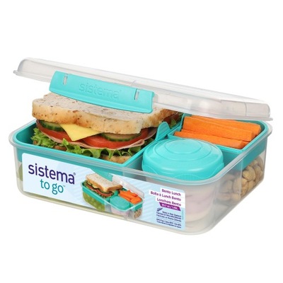 Sistema Bento Box Lunch | Bento School Lunch Box with Compartments | 1.65 L