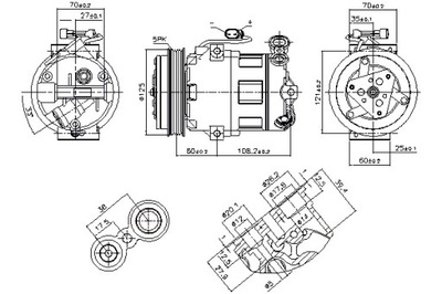 NISSENS COMPRESOR DE ACONDICIONADOR OPEL COMBO TOUR COMBO MINIVAN CORSA C  