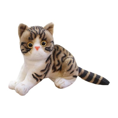 Miękkie pluszowe zabawki dla kotów Przyjazne dla skóry jasnobrązowe