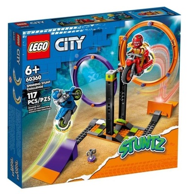 LEGO CITY 60360 WYZWANIE KASKADERSKIE - OBRACAJĄCE