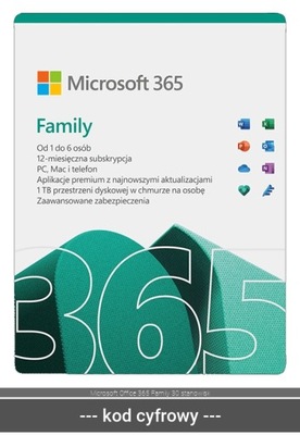 Microsoft Office 365 Family 30 stanowisk