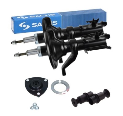 Амортизаторы sachs перед + крепления honda civic 7 фото №1