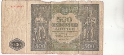 500 ZŁOTYCH 1946 R