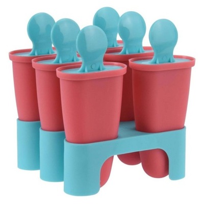 FOREMKI DO LODÓW NA PATYKU FORMA NA LODY DOMOWE SORBET 6 SZT