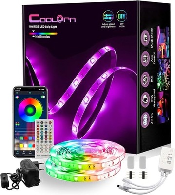 COOLAPA taśma LED 10 m RGB