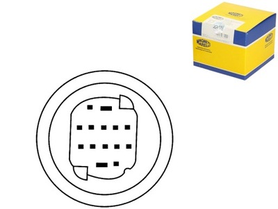 Фара fiat panda 03- h4 pr magneti marelli фото №1