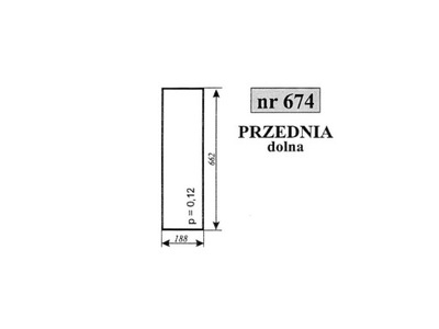 SZYBA PRZEDNIA DOLNA C-330 C-360 KOŹMIN 674