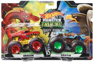 Mega Wrex Dragon vs Midwest Madness Griffin Hot Wheels Auta Monster Trucks