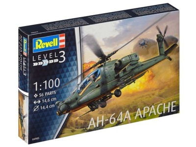 1/100 AH-64A Apache Helikopter do sklejania | Revell 04985