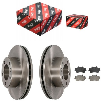 Гальмівні диски + гальмівні колодки перед nissan interstar opel movano a renault master ii фото №1